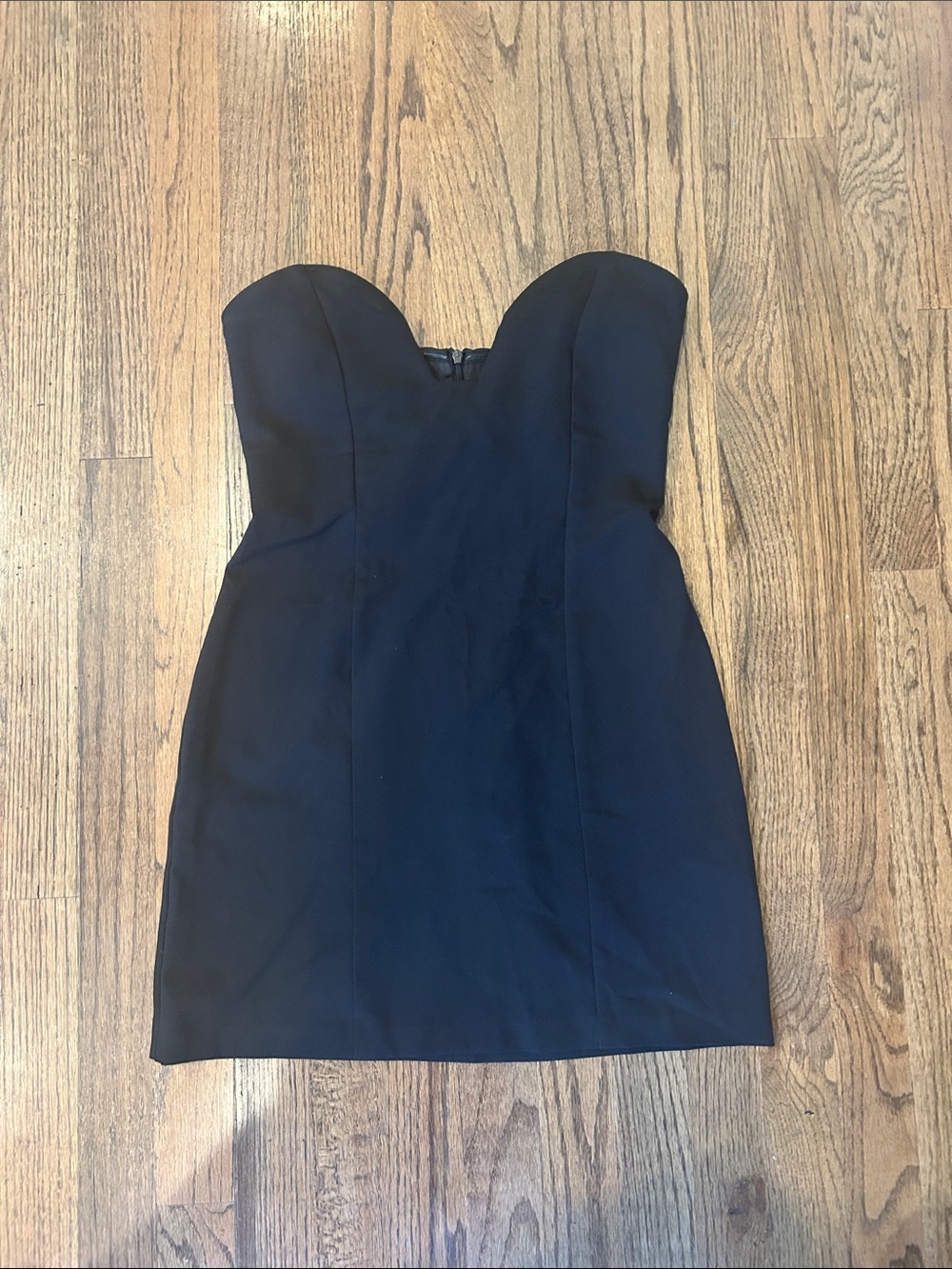 Zara Black Strapless Sweetheart Mini Dress